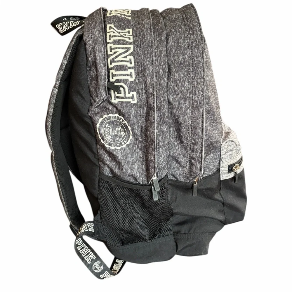 PINK Victoria's Secret Charcoal and Black Backpack